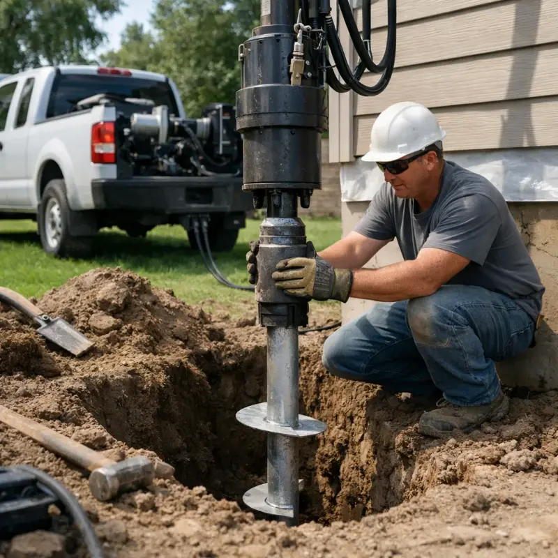 Helical Pier Installation Herndon